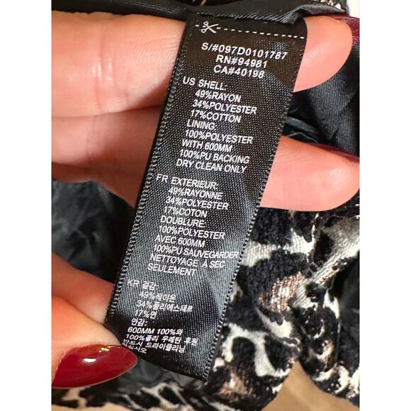 Y2K Leopard Print Button-Front Jacket - Size Small - Forever 21 - Picture 4 of 4